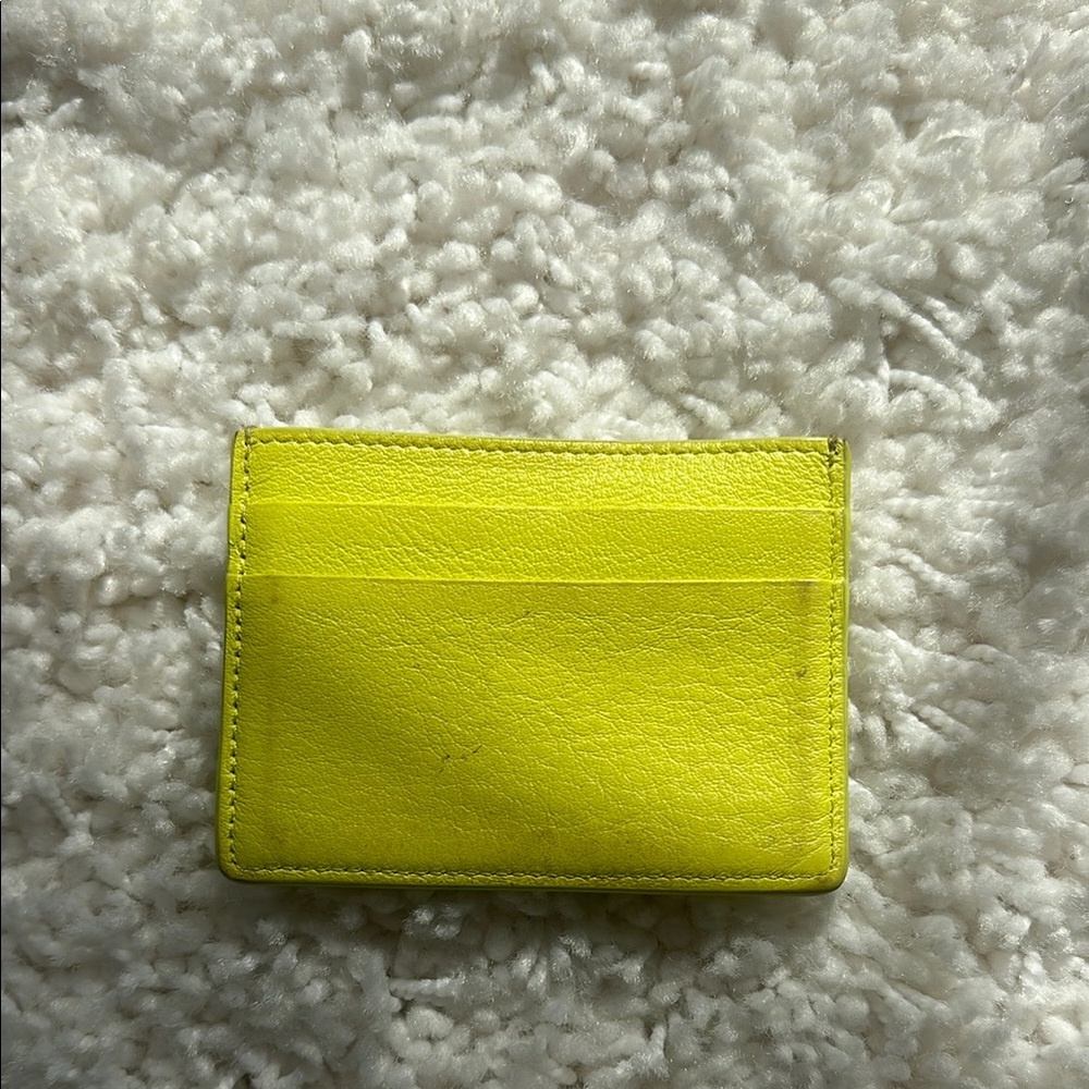 Balenciaga Yellow Card Holder - Picture 2 of 3
